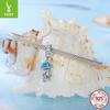 Dream Jellyfish Pendant, Ocean Wind S925 Sterling Silver Diy Bead Loose Bead Jewelry Accessories