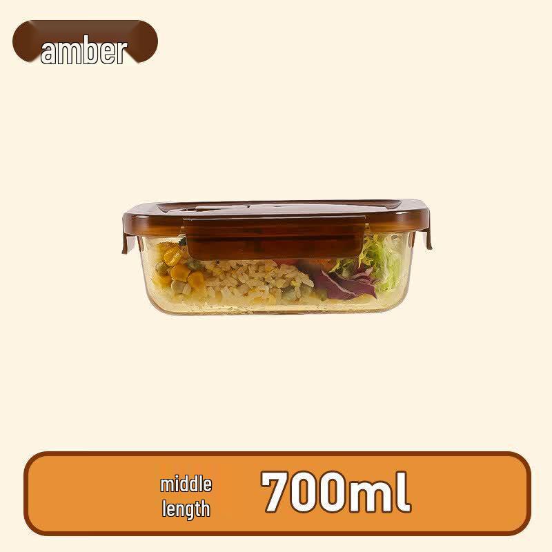 

Ruhan Microwave Safe Amber Glass Lunch Box (Set of 2)