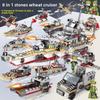 Creative Bismarck Cruiser Warship Assembling Building Blocks For Childrens Gift