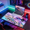 Custom Name Personalized KPop Hunters Pattern Mousepad, Laptop PC Desk Mat, Decorative Desk Mat for Home Keyboard Pad Gift