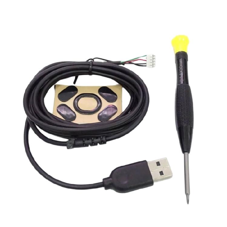 

Mouse Upgrades Components Rubber Cable Feet Pad and Screwdriver Kit for G102 Enhances Performances чёрный
