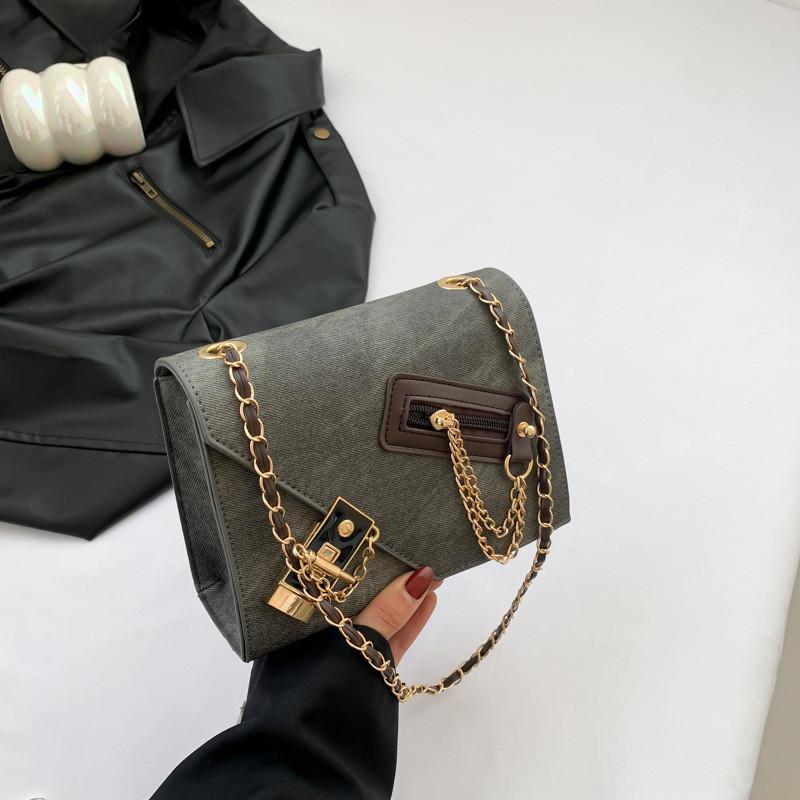 Chic Retro Fashion Small Crossbody Handbag For Women Stylish Everyday Use чёрный