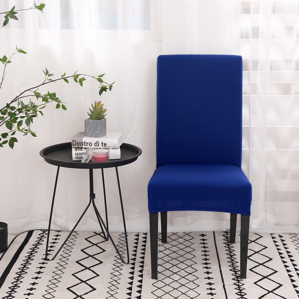 Cross-border Hot Sale Chair Cover Universal Elastic Chair Cover Home Chair Cover Half Cut Solid Colour Chair Cover Hotel Chair Cover Cover Cover