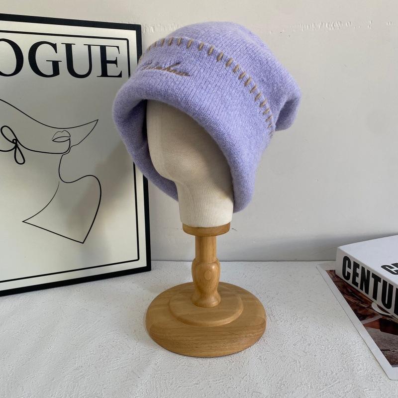 

JYL TS DIY Curly Dog Hat Women Winter Balaclava Warm Beanie Hat Faux Fur 1222Mao11858 латунний