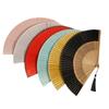 With Tassel Chinese Folding Fan Retro Antiquity Folding Fans Carved Bamboo Folding Fan  Gift