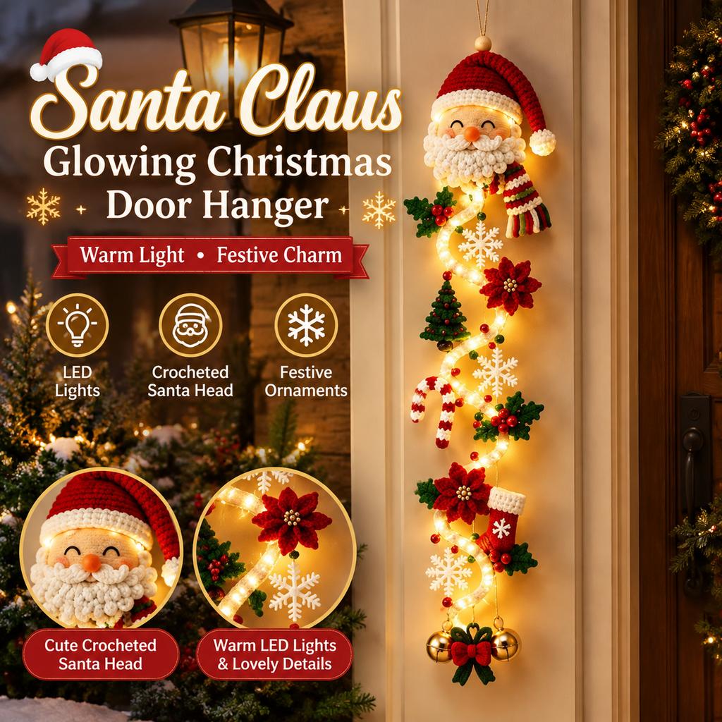 Glowing Christmas Door Hanger