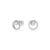 Swarovski [original Product Shopping Bag Included] Rhodium Stud Earrings 5692262