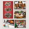 2506Pcs Creative Christmas Coffee Shop Building Blocks Kit MOC Modular House Model Building Sets Gifts for Adults Kids Boys Toys
