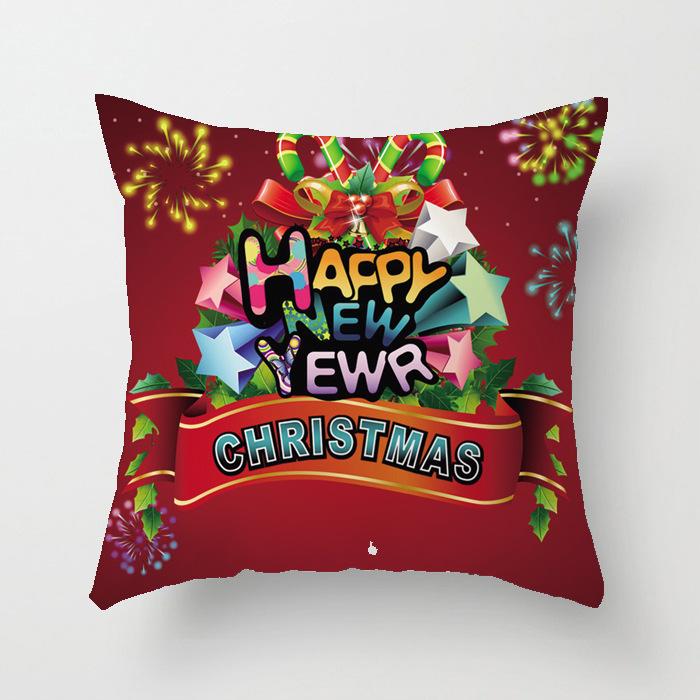 

Наволочка с Рождеством Рождественский Лось Санта-сани с рисунком Подушка Наволочка 40x40cm