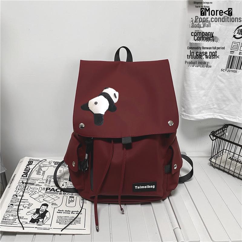Japanese Style Trendy Large Capacity Schoolbag for Girls, High School Students, and Leisure Travel Backpack for Women and Men