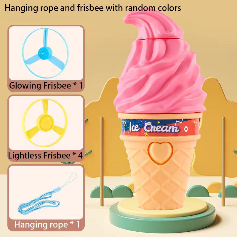 

Мороженое, летающая бамбуковая стрекоза, флэш-фрисби, родитель-ребенок, отдых на свежем воздухе, мороженое, вращающаяся флэш-фрисби