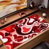 Pink Heart Swirl Kawaii Gaming Mouse Pad Large Extended Desk Mat Aesthetic NonSlip Desk Mat for Office Laptop