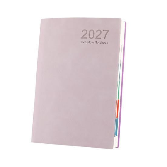 Office Supplies for Planning 2027 A5 Daily Planner, Imitation Leather 320 Page Schedule Notebook with Professional Time Management Journal Ribbon