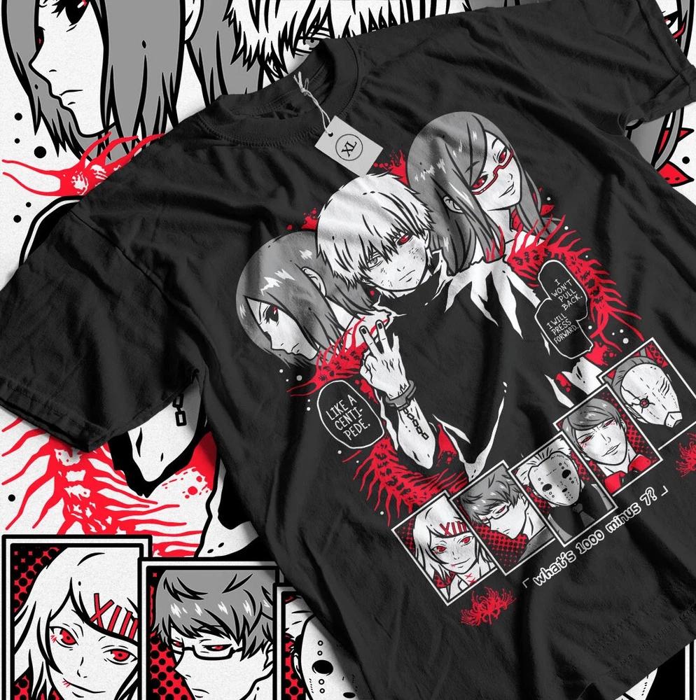 Tokyo Ghoul Ken Kaneki Unisexga Strip Horror Japanaise Unisexga Anime TShirt 2 S