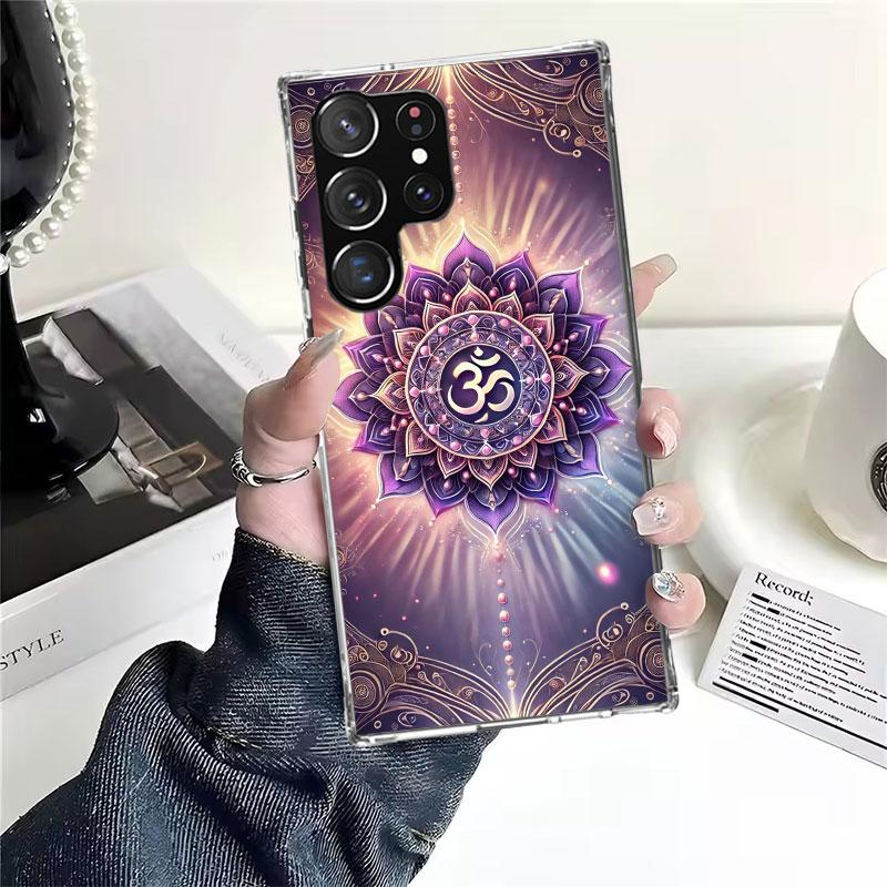 Mandala Chakra Insist Yoga Soft Phone Case For Samsung Galaxy S22 S23 S24 S25 Edge S26 Ultra S20 FE S21 Plus + Fundas Coque Gala