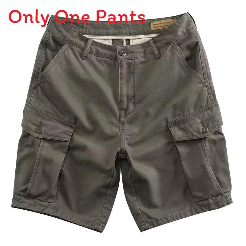 Mens Cargo Shorts With Breathable Cotton Fabric For Summer Casual Wear