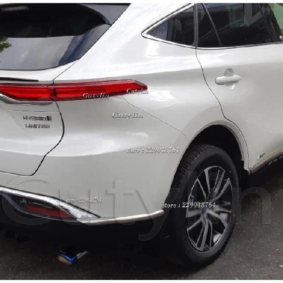 For Toyota Harrier Venza  -2024 Car Front Bumper Corner Cover Trim anti-rub Lip Molding Cover Fram Styling Accessories