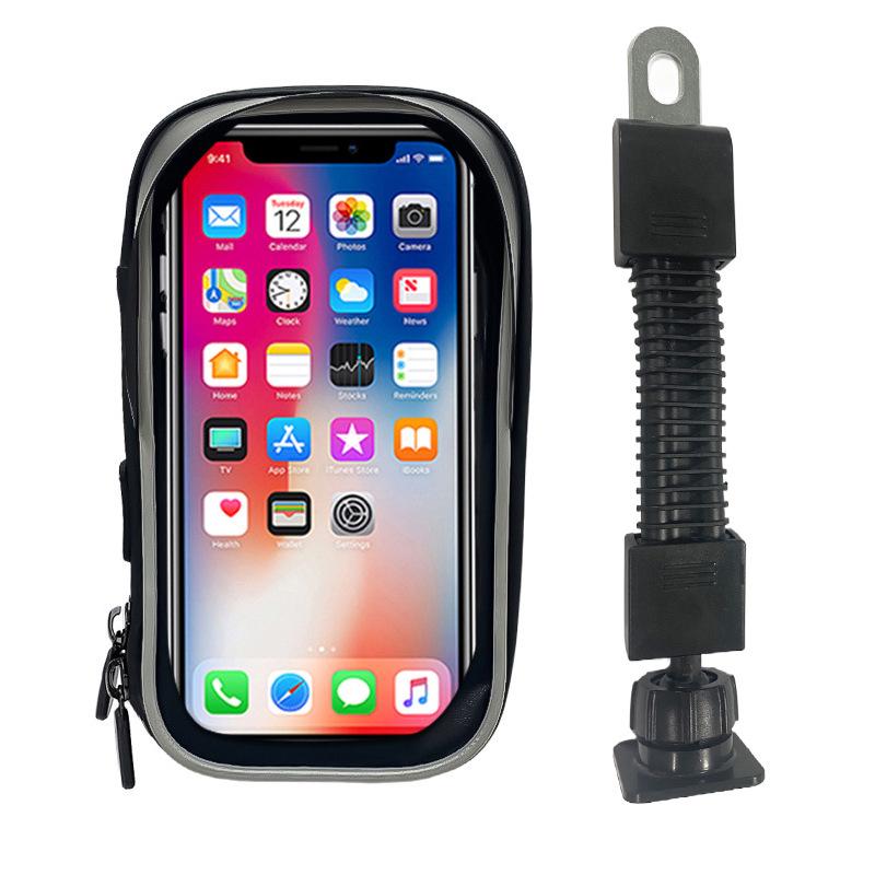 Waterproof Front Handlebar Bag with Sunshade & Touch Screen for Navigation