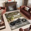 Harley-davidson Motorcycles Customized Name Floor Mat Perfect for Game Room Study room Balcony Foyer Antislip Carpet Anime Office Decor