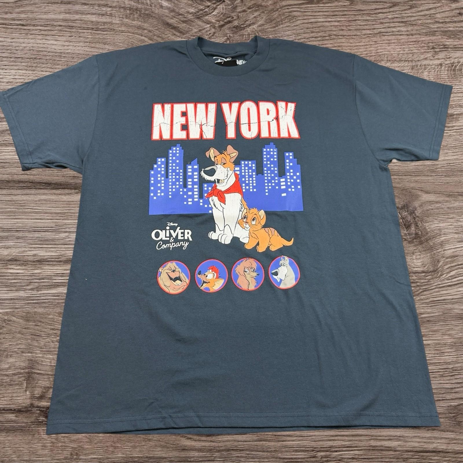 Disney Oliver & Company New York / Graphic Adult Size X-Large Unisex T-Shirt XL