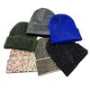 Casual Versatile Beanie Hat Warm Stretchy Crimping Hip-hop Cap Windproof Shiny Rhinestone Knitted Cap for Men and Women