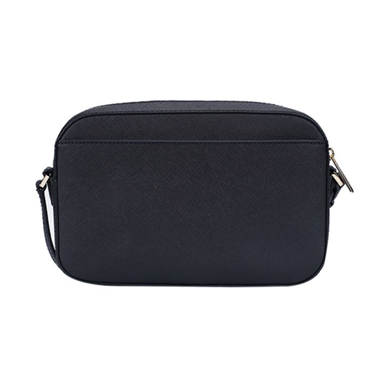Michael Kors MK Jet Set Ketting Rits Effen Logo Reizen Leer Camera Tas Dames Schoudertas Zwart 35S1GTTC7L-BLACK