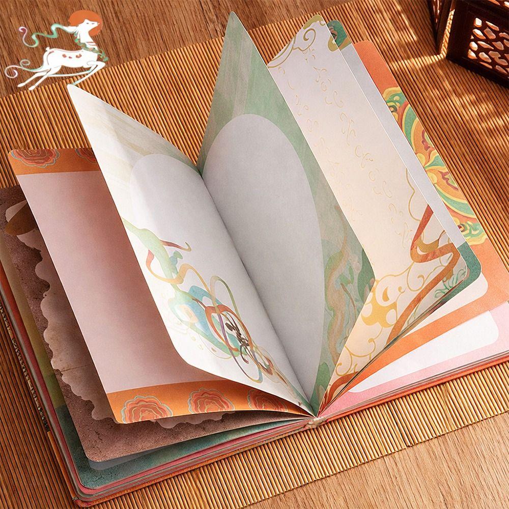 Good-looking 3D Pattern Scrapbook Full-Color Notepad Chinese Style Notebook  Office Supply