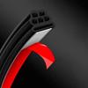 Car Rubber Seal Strips Three Layer Six Hole Thickened Auto Weatherstrips Soundproof Rubber Car Sealing Noise Insulation Strip