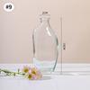 Brown Retro Glass Vase Plant Flowers Bottle Flower Arrangement Hydroponic Terrarium Desktop Vase Creative Home Decor Flower Pot