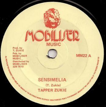 7-Zoll-Schallplatte TAPPER ZUKIE Sensimelia One More Chance MM22 Mobiliser Music 1983 UK Reggae Ska Dub Gebraucht