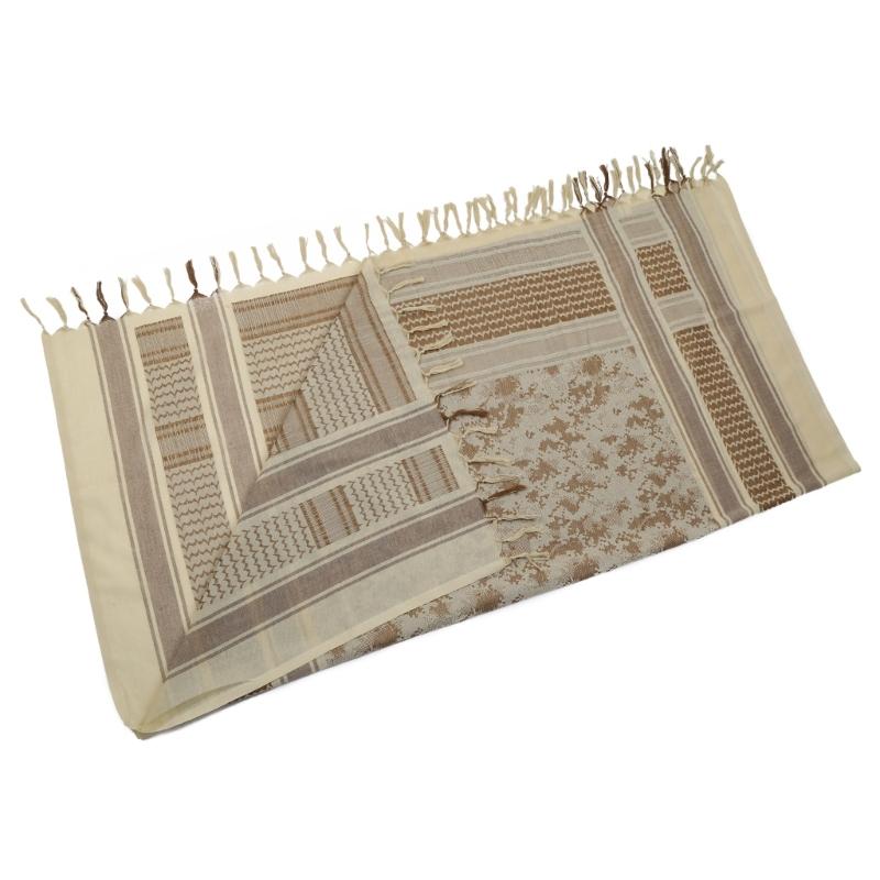 Arab Keffiyeh Scarf Wrap Arab Turban Cover Headscarf Men Turban Head Wrap Military Shemagh Desert Scarf Muslim Hijab