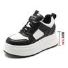 Leather little white shoes women's fashion autumn and winter platform sports board shoes trend round head casual women's shoes versatile shoes