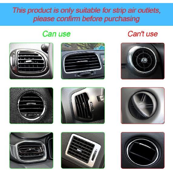 XINLIYA 20 PCS Car Air Conditioner Decoration Strip, DIY Air Vent Outlet Trim Strip Bendable Car Interior Accessories, Car Molding Strip for Most Air