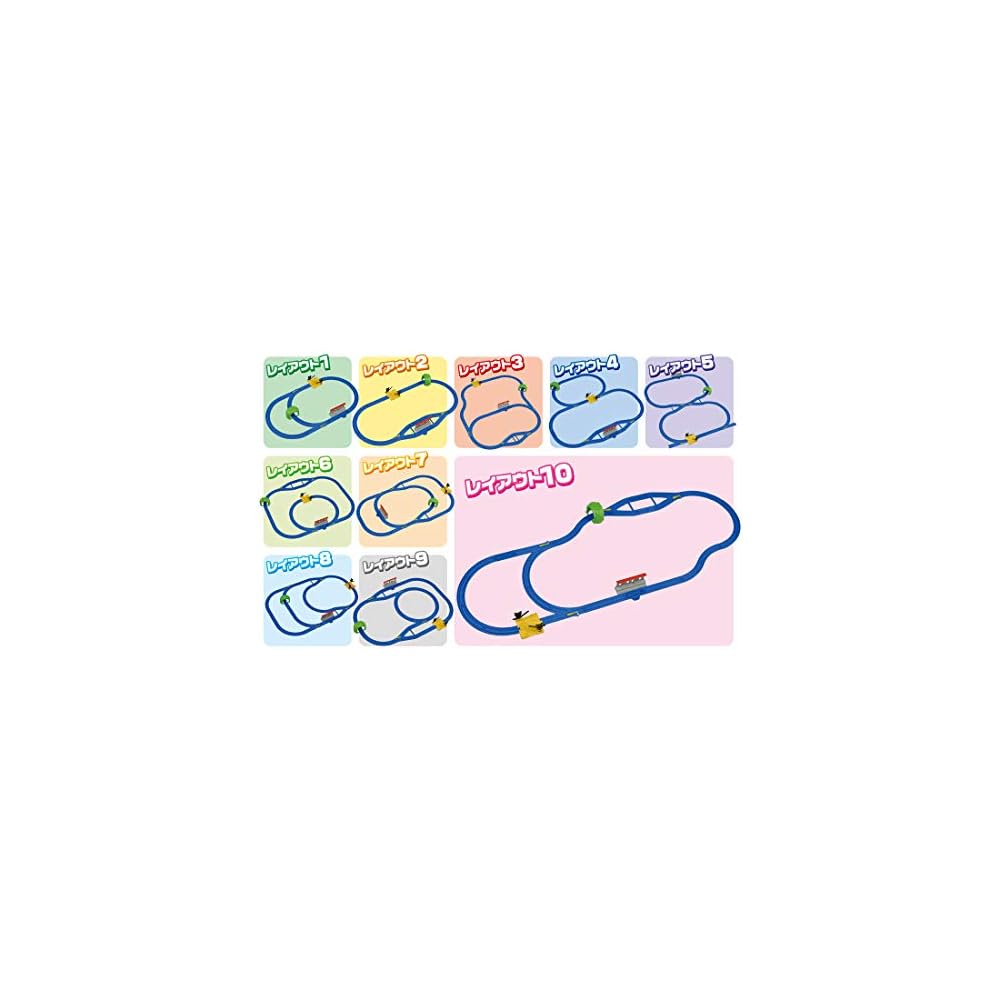 Takara Tomy Plarail Basic Track Set 10 Layouts Compatible Toy Train for Ages 3 and Up