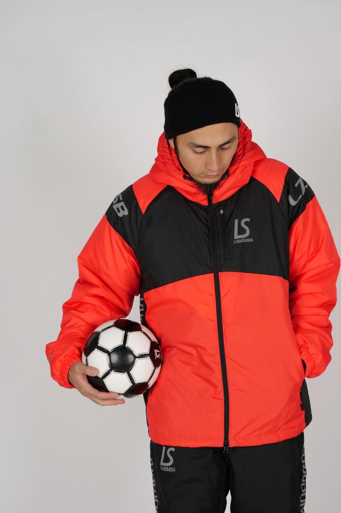 LUZESOMBRA Chic Inner Cotton Jacket Red Futsal Training Jacket (L1222263, 879WRMRED) - (M879WRMRED)