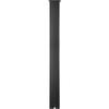 Mailbox Post, 43\" High Mailbox Stand, Black Powder-Coated Mail Box Post Kit, Q235 Steel Post Stand Surface Mount Post for Sidewalk and Street