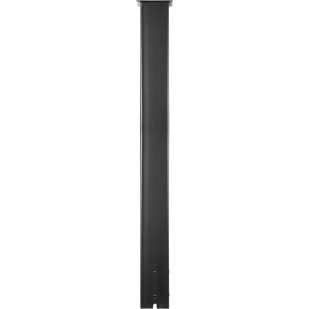 Mailbox Post, 43\" High Mailbox Stand, Black Powder-Coated Mail Box Post Kit, Q235 Steel Post Stand Surface Mount Post for Sidewalk and Street