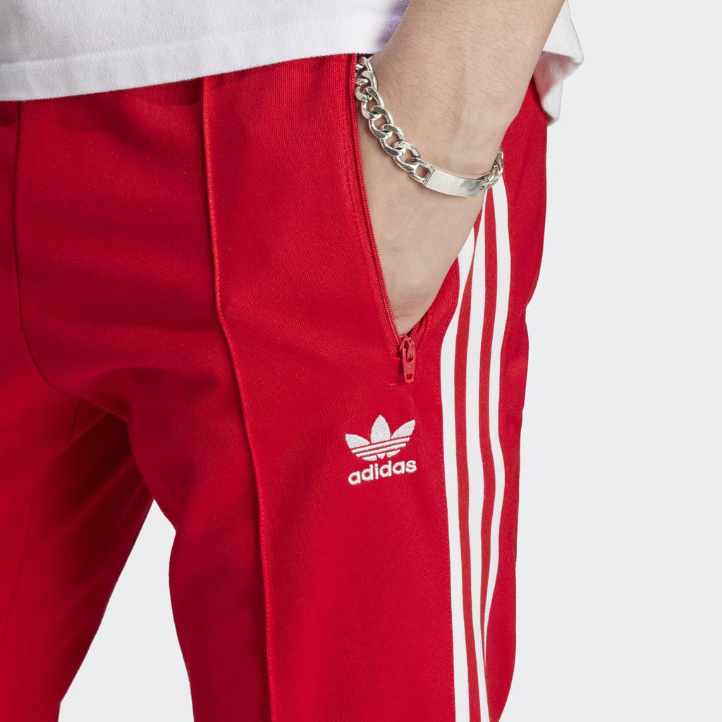 Adidas Adicolor Classics Beckenbauer Track Pants Better Scarlet/White Men Streetwear IM4547