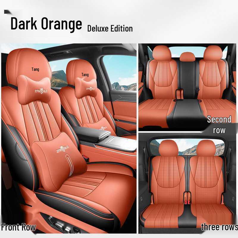 BYD Tang L Full Coverage DMI/EV Seat Covers - Breathable Perforated Cushions for All Seasons