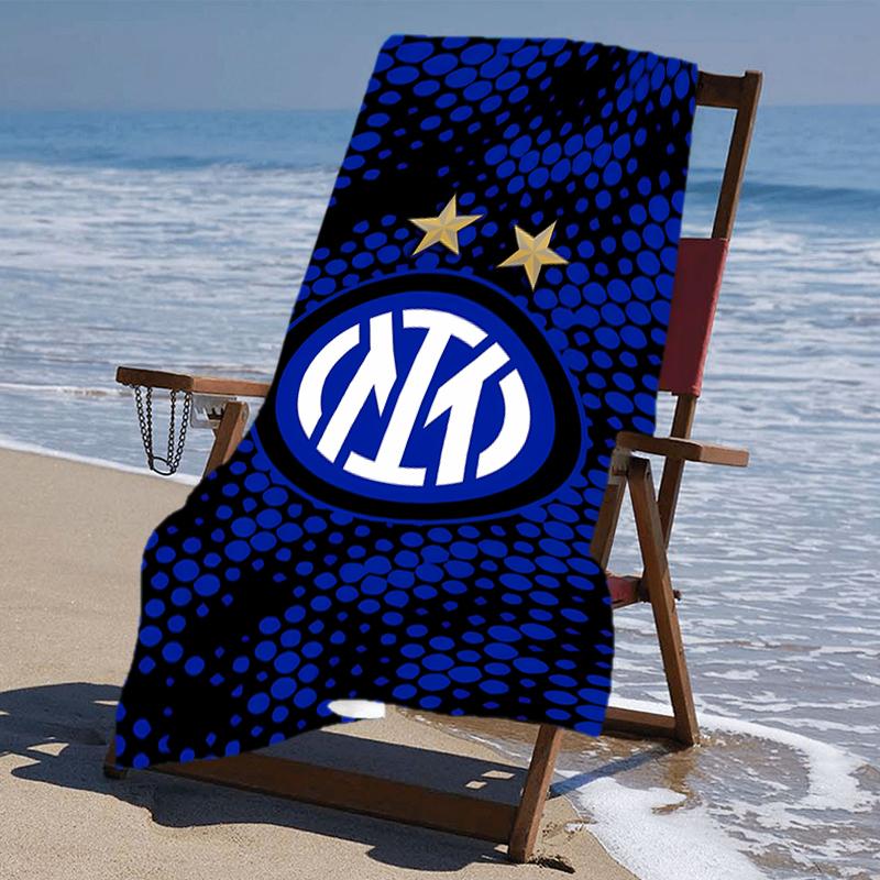 Proof Beach Towel with a Inter Milan Logo1 Pattern - Soft,absorbent,quick-drying,machine Washable - Perfect for Swimming,camping,bathing
