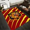Spanien Fußballwappen Teppich mit Rot-Gelben Streifen Design Geeignet für den Einsatz als Anti-Rutsch für Wohnzimmer Schlafzimmer Sofas