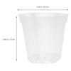 6Pcs Transparent Orchid Pots Plastic Breathable Flower Pots with Bottom Holes for Humid Warm Environment Orchid Planting Garden