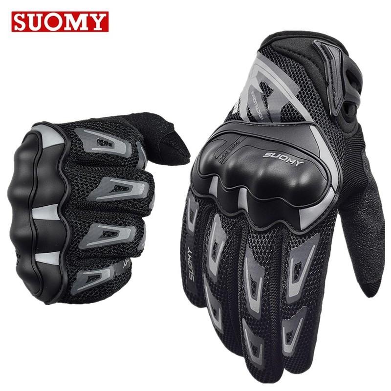 Suomy Motocyklové Rukavice Letní Pánské Dámské Rukavice na Motorku Prodyšné Dotykový Displej Motokrosové Biker Rukavice Moto Guantes