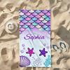 1pc Non- Mermaid Cartoon Beach Towel, Soft Absorbent, Ideal for Kids Adults Swimming Pool Beach Bath Travel Outdoor Use