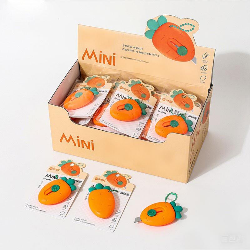 Schattige Avocado Aardbei Fruit Kunstmes Mini Draagbaar Multifunctioneel Mes Papier Mes Blad Kantoor Schrijfwaren Snijbenodigdheden