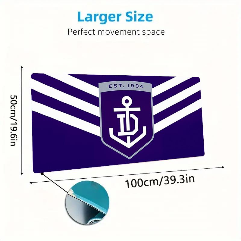 Fremantle Football Club Print Cushion Non-slip Laptop Tablet Big Mousepad XXL Mat Mini PC Playmat With Lock edge