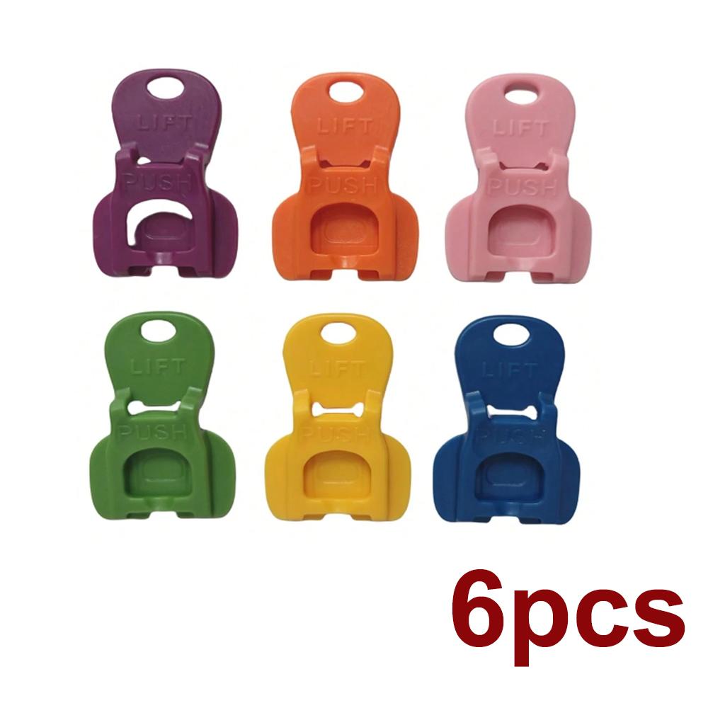 6/12/18pcs Color Beverage Can Opener With Protective Cover Plastic Tab Can Openers Reusable Easy Can Opener Kitchen Tool
