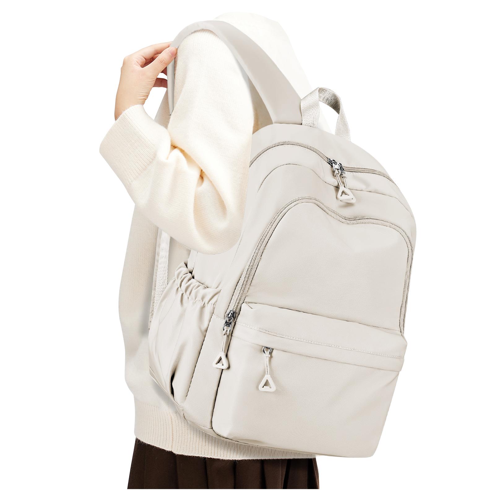

Schools Teens Women School Backpack Lightweight College Backpacks Casual Bookbag Boys Girls Backpack for Travel Work School Bag бежевий