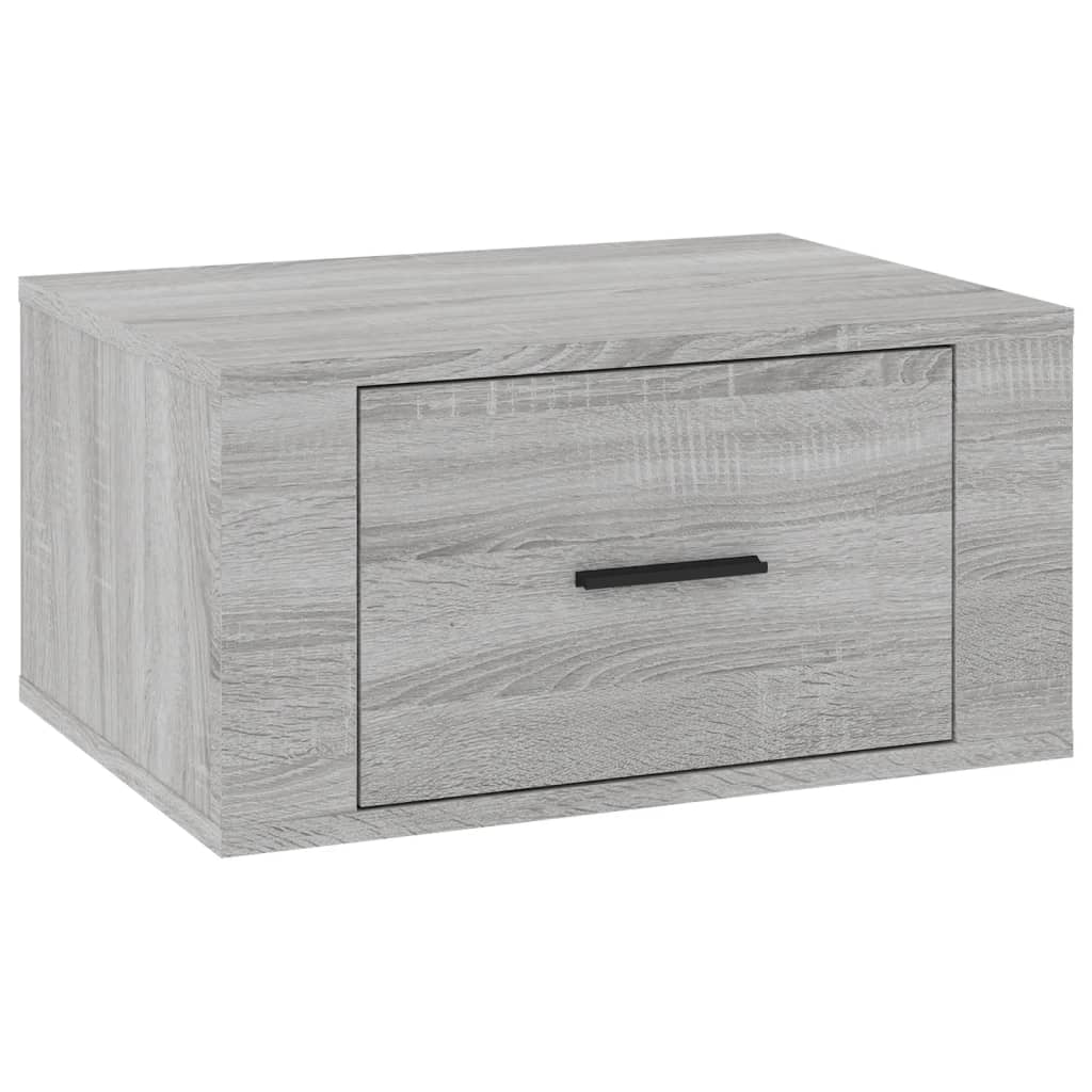Wall Mounted Nightstand Gray Sonoma 50 x 36 x 25 cm