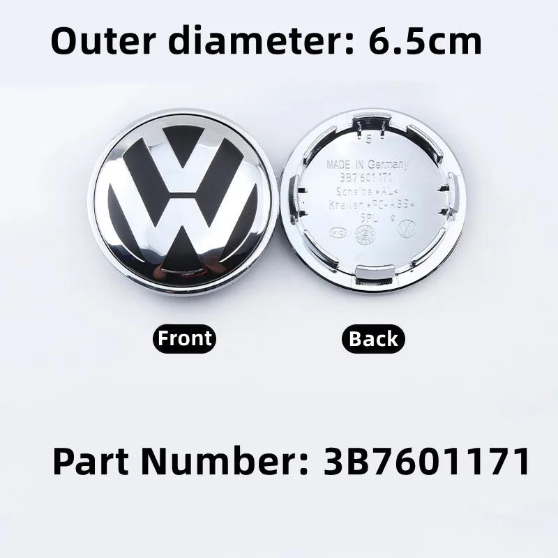 56/58/60/65/66/70/76MM 4pcs Car Emblem Wheel Center Caps Hub Cover Accessories for VOLKSWAGEN GTI Jetta Tiguan Golf POLO Passat